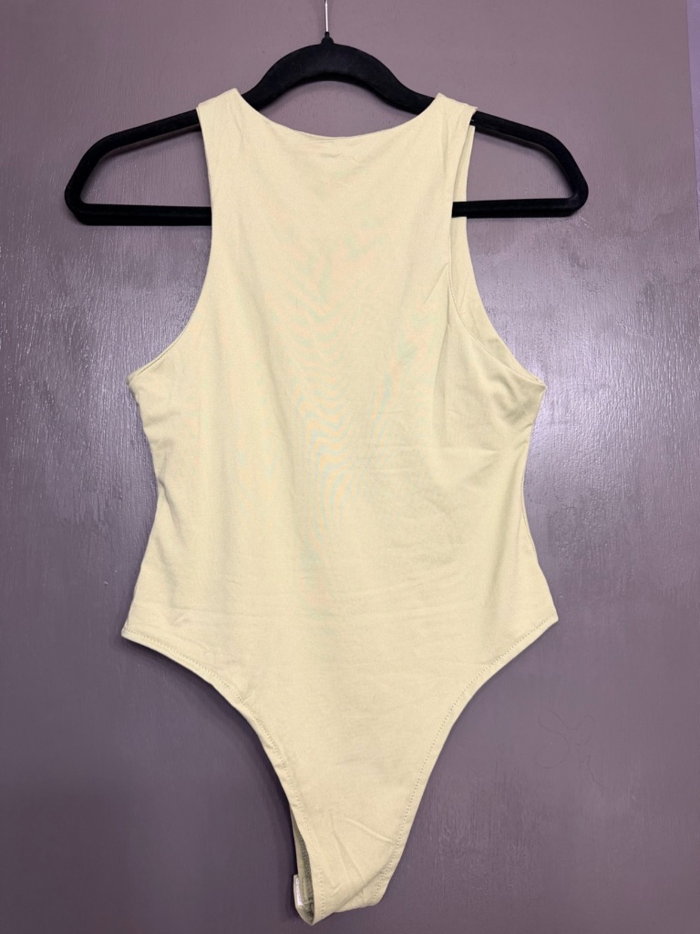 Women's Light Green Tank Bodysuit - Sleeveless  Halter